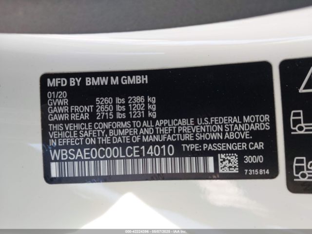 WBSAE0C00LCE14010 BMW M8