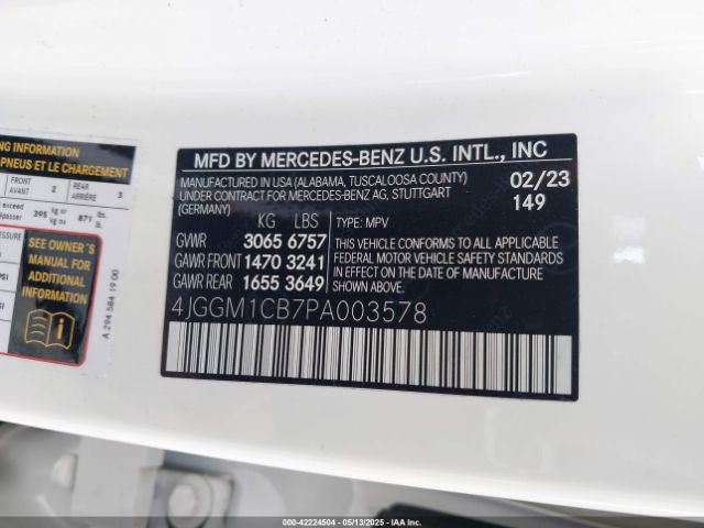 2023 MERCEDES-BENZ EQE 350 SUV 4JGGM1CB7PA003578 Photo 8