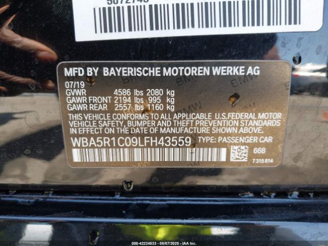 2020 BMW 330I WBA5R1C09LFH43559 Photo 8