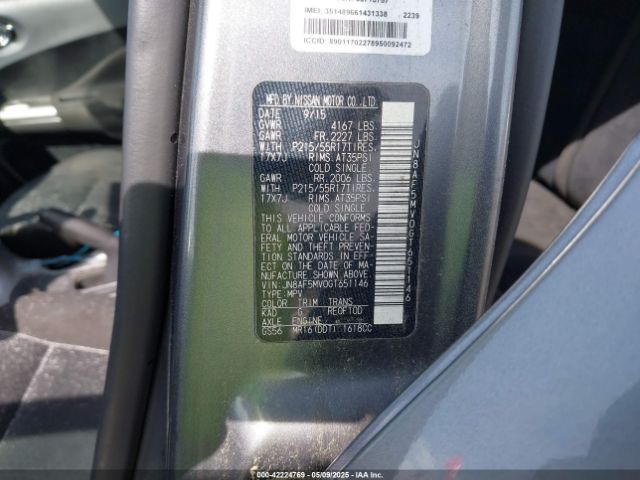 JN8AF5MV0GT651146 Nissan Juke Sv