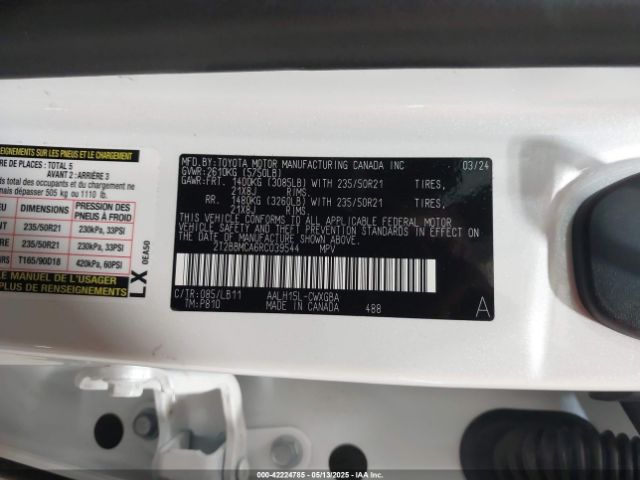 2T2BBMCA6RC039544 Lexus Rx 350h Premium Plus