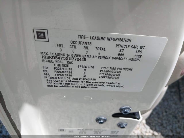 1999 CADILLAC DEVILLE 1G6KD54Y5XU772445 Photo 8