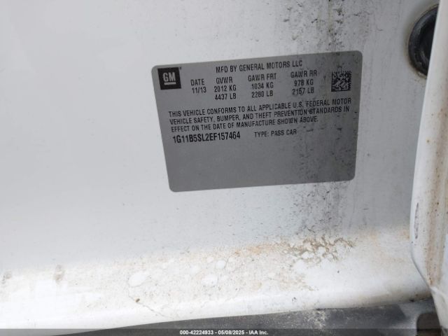 1G11B5SL2EF157464 Chevrolet Malibu 1ls