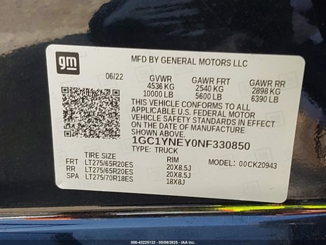 1GC1YNEY0NF330850 Chevrolet l5p