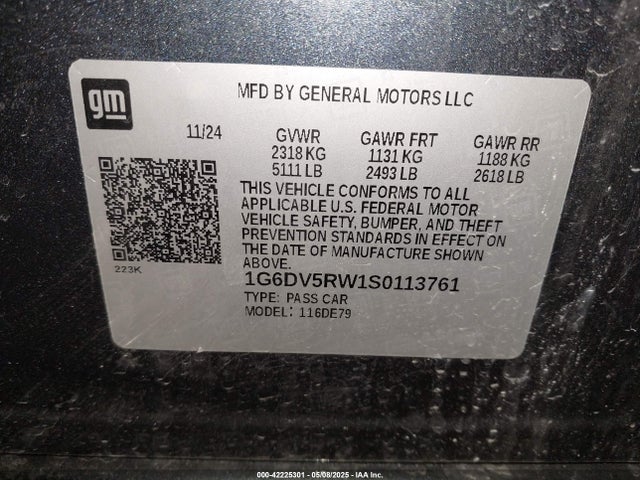 2025 CADILLAC CT5-V 1G6DV5RW1S0113761 Photo 8