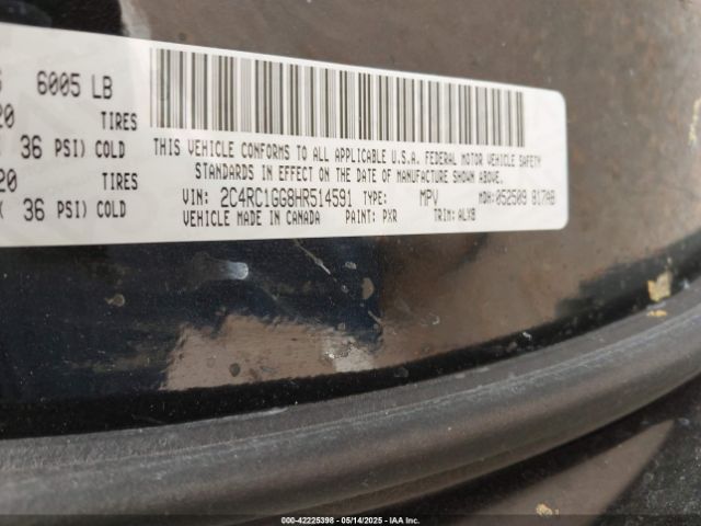 2017 CHRYSLER PACIFICA 2C4RC1GG8HR514591 Photo 8