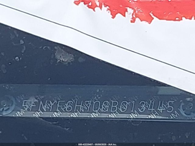 5FNYF6H70GB013445 Honda Pilot Ex-l