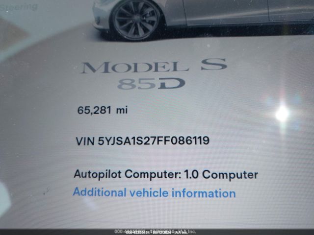 2015 TESLA MODEL S 5YJSA1S27FF086119 Photo 6