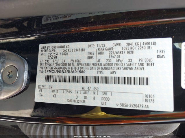 Ford dragon gtdi 2024 1FMCU9GN2RUA01580 Image 9