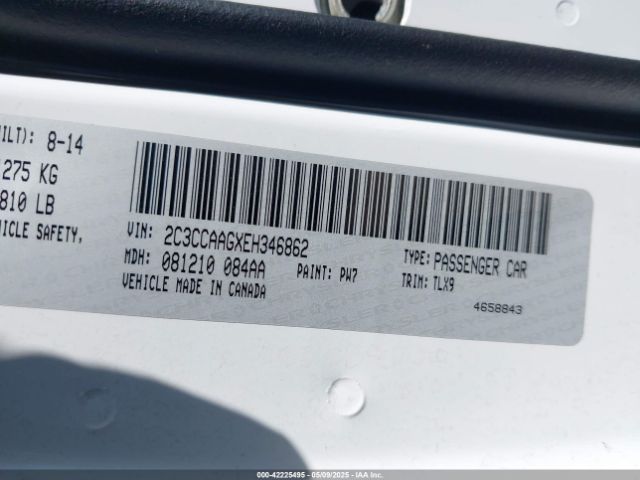 2C3CCAAGXEH346862 Chrysler 300