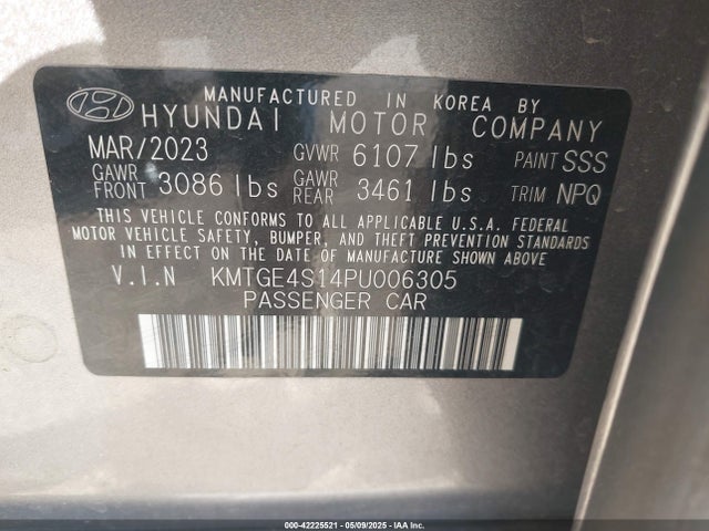 KMTGE4S14PU006305 Genesis G80