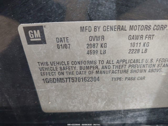 2007 CADILLAC CTS 1G6DM57T570162304 Photo 8