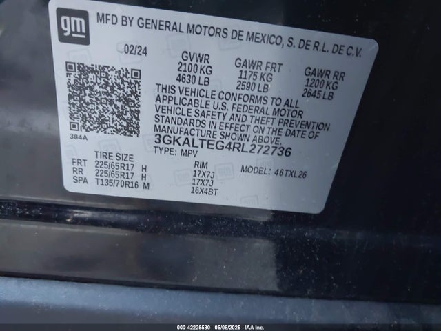 3GKALTEG4RL272736 GMC Terrain Sle