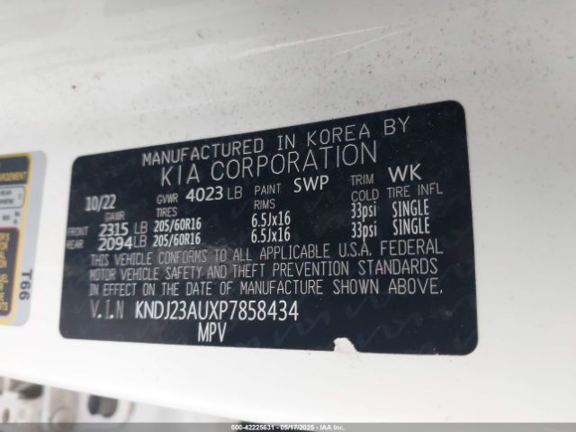 KNDJ23AUXP7858434 KIA SOUL LX
