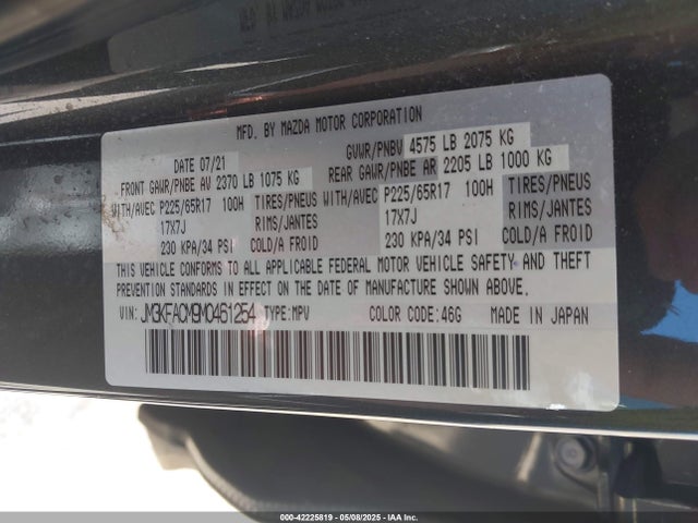 Mazda py cylinder decativation 2021 JM3KFACM9M0461254 Image 9