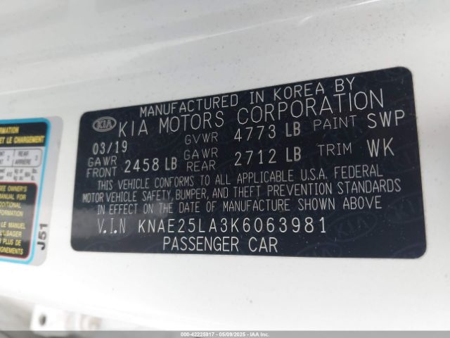 KNAE25LA3K6063981 KIA Stinger Premium