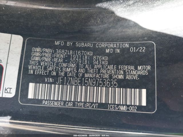 2022 TOYOTA GR86 JF1ZNBE15N9753635 Photo 8