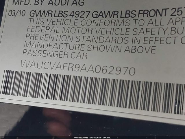 2010 AUDI S5 WAUCVAFR9AA062970 Photo 8