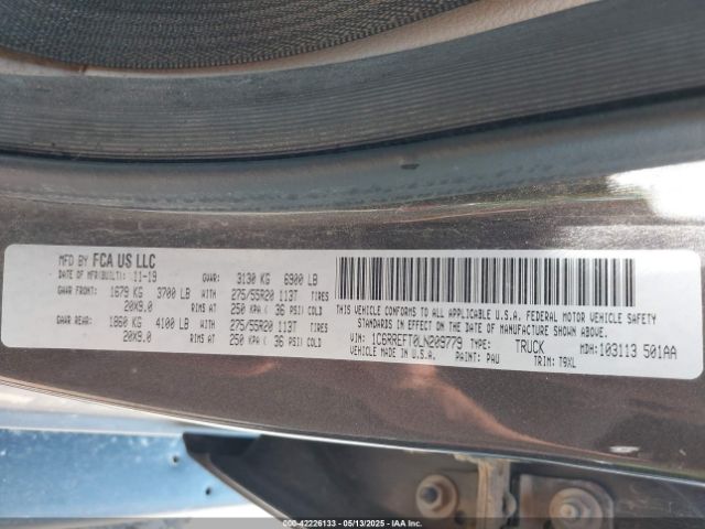 2020 RAM 1500 1C6RREFT0LN209779 Photo 8