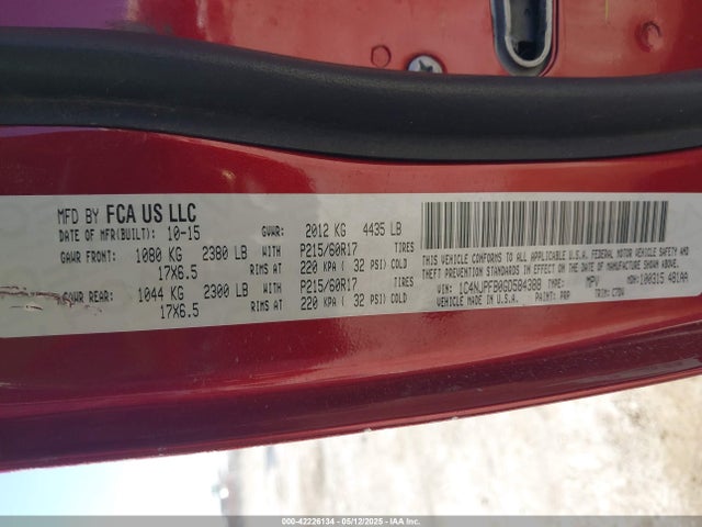 1C4NJPFB0GD584388 Jeep Patriot