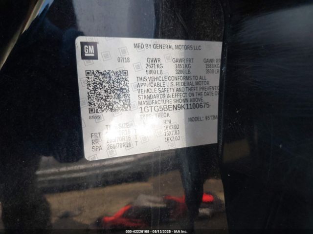1GTG5BEN9K1100675 GMC Canyon