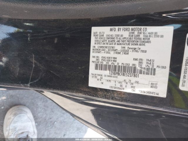 2014 FORD MUSTANG 1ZVBP8CF8E5237801 Photo 8