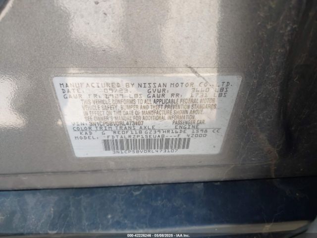 3N1CP5BV0RL473107 Nissan 2024