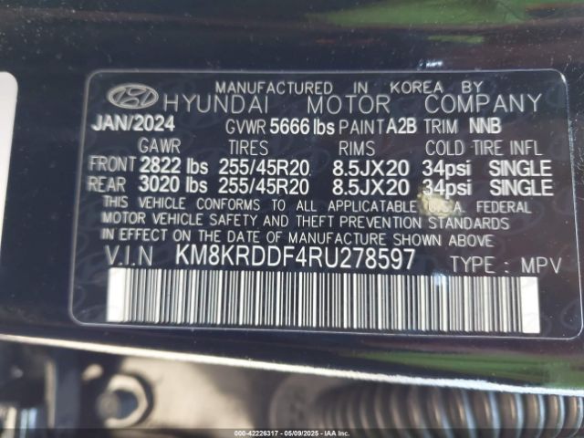 KM8KRDDF4RU278597 Hyundai Ioniq 5 Limited