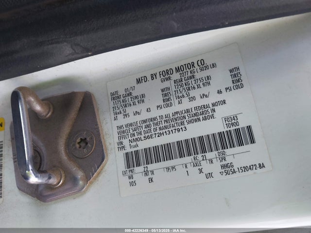 NM0LS6E72H1317913 Ford Transit Connect Xl
