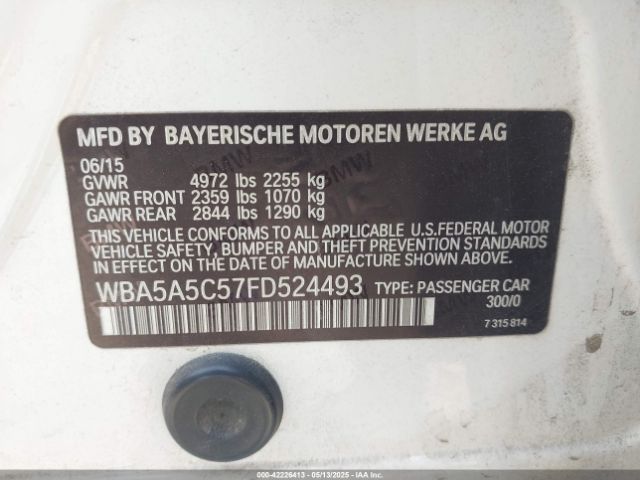 WBA5A5C57FD524493 BMW 528I