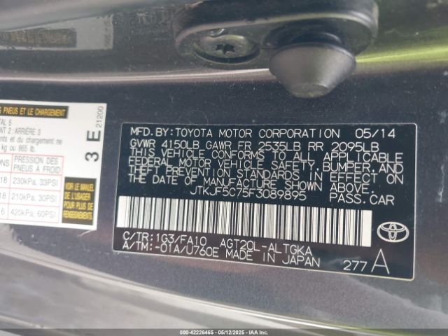 JTKJF5C75F3089895 Scion TC