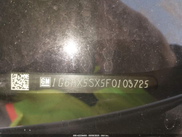 1G6AX5SX5F0103725 Cadillac CTS LUXURY