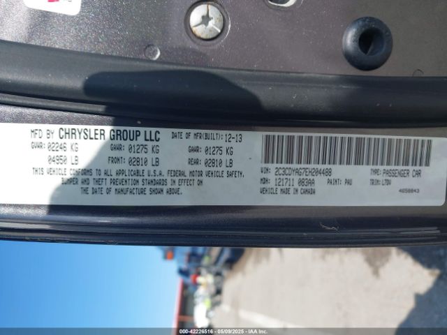 2014 DODGE CHALLENGER 2C3CDYAG7EH204488 Photo 8