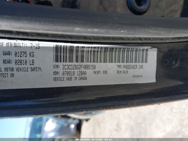 2C3CDZBG2FH885150 Dodge Challenger Sxt Plus