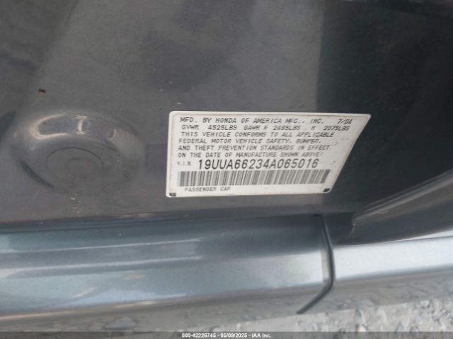 2004 ACURA TL 19UUA66234A065016 Photo 8