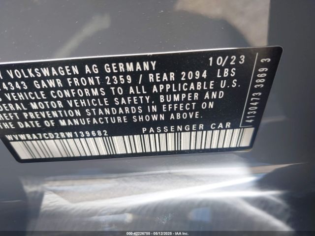 WVWRA7CD2RW139682 Volkswagen Golf Gti 2.0t Se