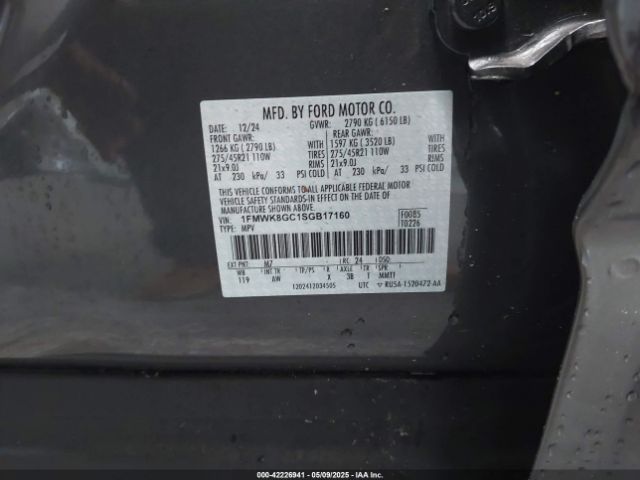 1FMWK8GC1SGB17160 Ford Explorer St