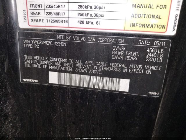 2012 VOLVO C70 YV1672MC7CJ123101 Photo 8