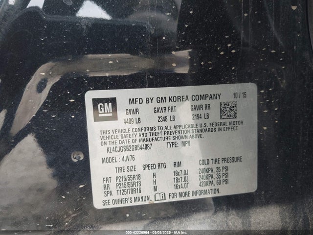 Buick Encore Leather 2016 KL4CJGSB2GB544087 Image 9