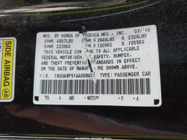 2010 ACURA TL 19UUA9F51AA008420 Photo 8