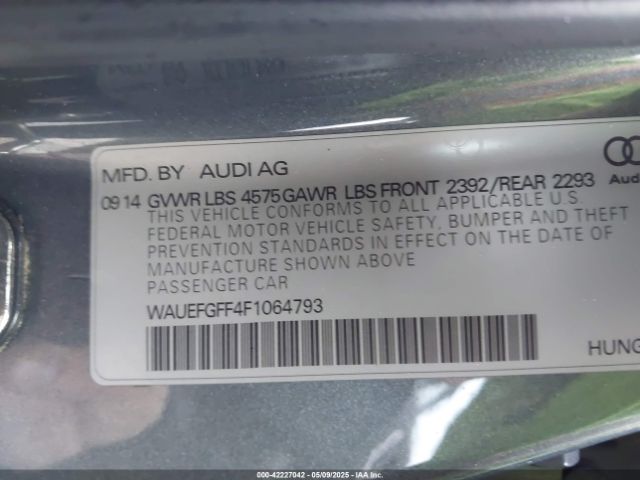 WAUEFGFF4F1064793 Audi A3 2.0t Premium