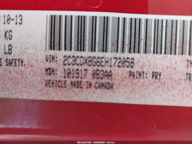 2C3CDXBG6EH172058 Dodge Charger Se