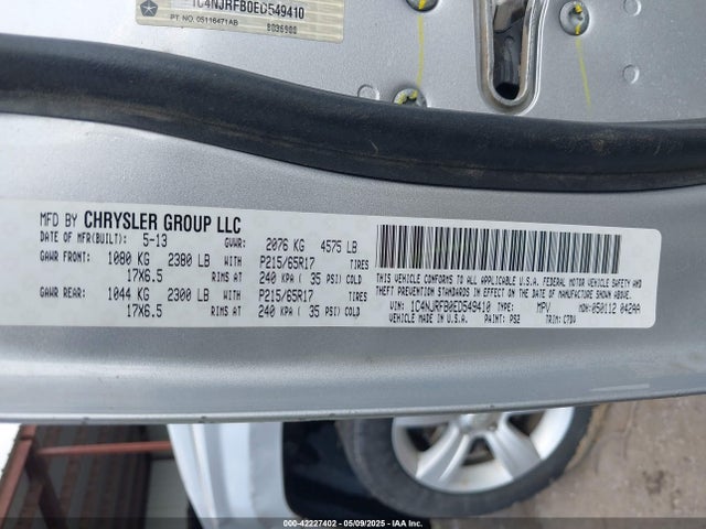 1C4NJRFB0ED549410 Jeep Patriot Latitude