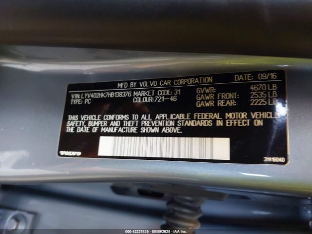 LYV402HK7HB138376 Volvo S60 Inscription T5