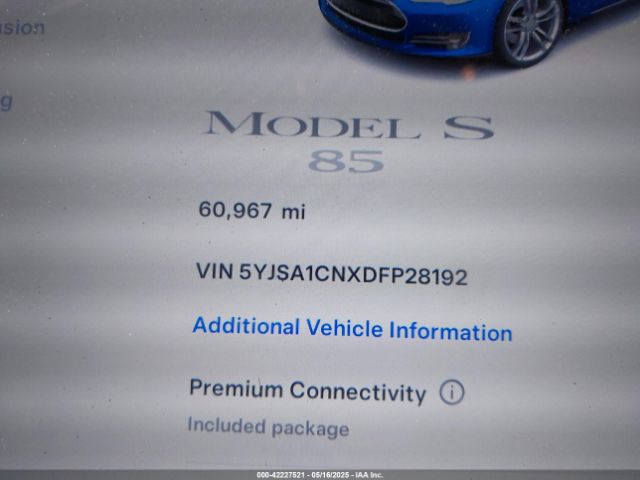 2013 TESLA MODEL S 5YJSA1CNXDFP28192 Photo 6