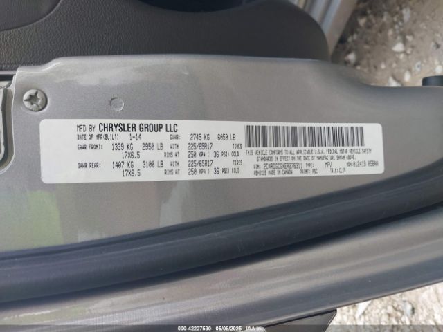 2C4RDGCGXER276311 Dodge Grand Caravan Sxt 30th Anniversary