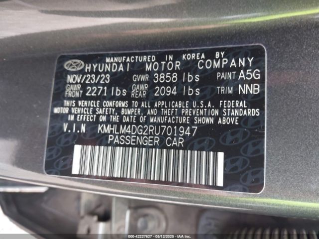 2024 HYUNDAI ELANTRA KMHLM4DG2RU701947 Photo 8