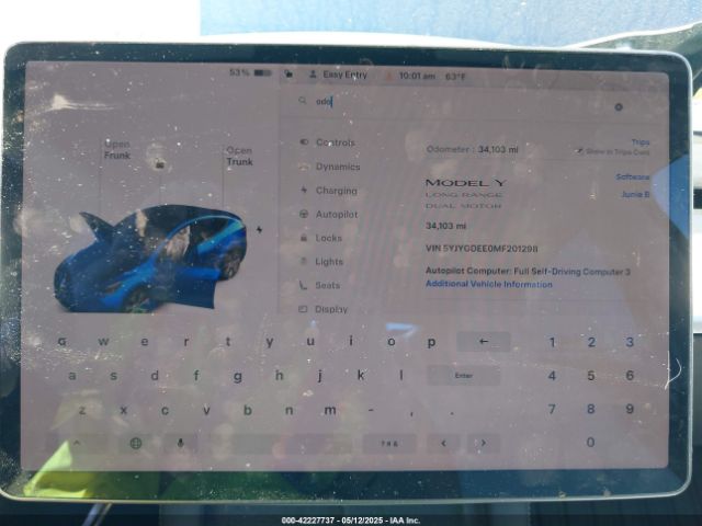 2021 TESLA MODEL Y 5YJYGDEE0MF201298 Photo 6