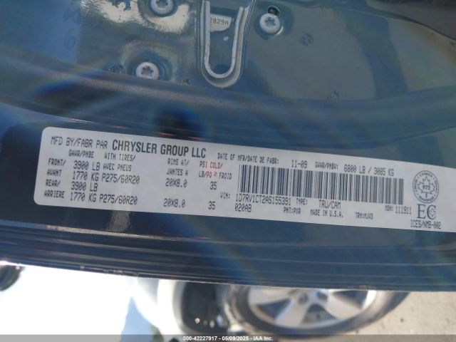 2010 DODGE RAM 1500 1D7RV1CT2AS155391 Photo 8