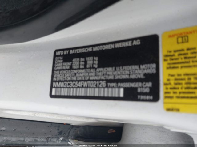 2015 MINI COUNTRYMAN WMWZC3C54FWT02126 Photo 8